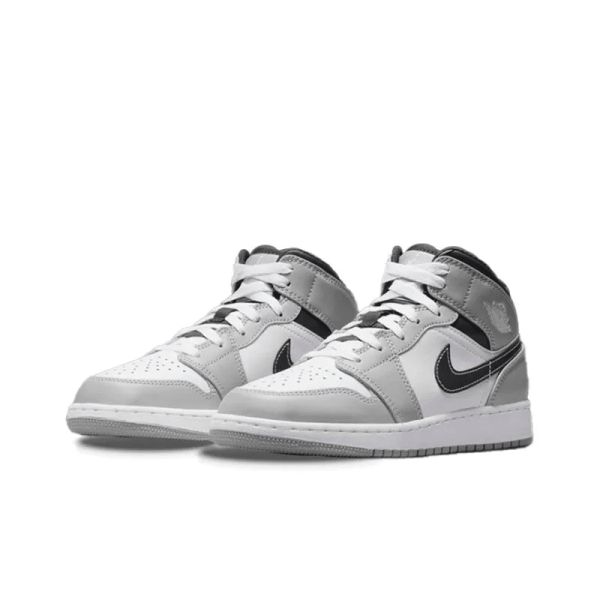 Air Jordan 1 Mid Light Smoke Grey Anthracite Gs - 554725-078 - Streetwear - Image 4
