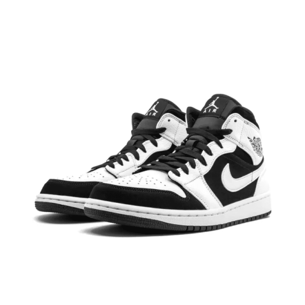 Air Jordan 1 Retro Mid 'Tuxedo' 554724-113 - Style - Image 4