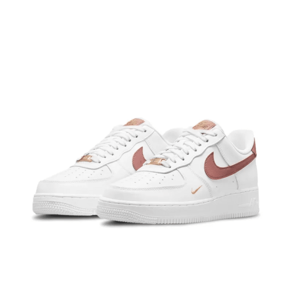 Air Force 1 07 Low Mini Swoosh Rust Pink Womens - Cz0270-103 - Iconic - Image 4