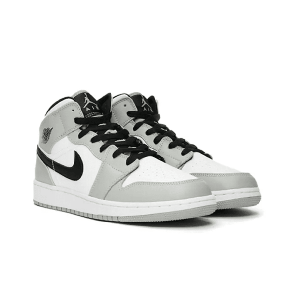 Air Jordan 1 Mid GS 'Light Smoke Grey' 554725-092 - Drop - Image 5