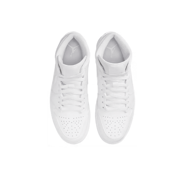 Air Jordan 1 Mid œTriple White - 554724-136 - Streetwear - Image 5