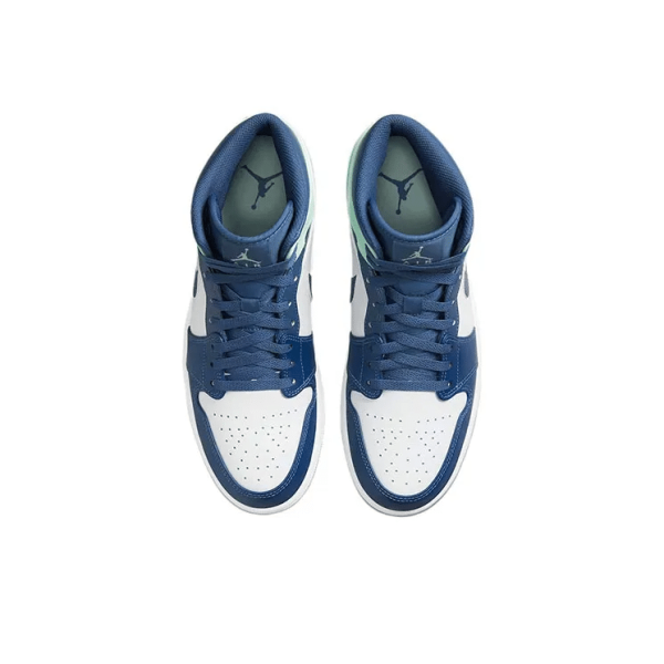 Air Jordan 1 Mid 'Blue Mint' 554724-413 - Drop - Image 5