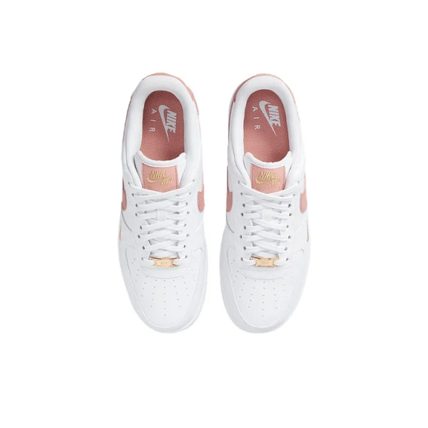 Air Force 1 07 Low Mini Swoosh Rust Pink Womens - Cz0270-103 - Iconic - Image 5