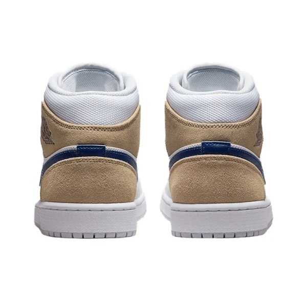Air Jordan 1 Mid white Khaki Blue Void - Do6726-100 - Style - Image 6