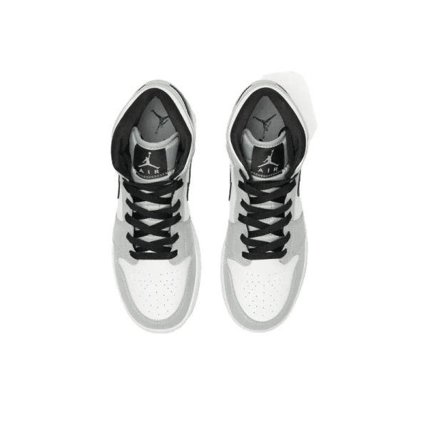 Air Jordan 1 Mid GS 'Light Smoke Grey' 554725-092 - Drop - Image 7