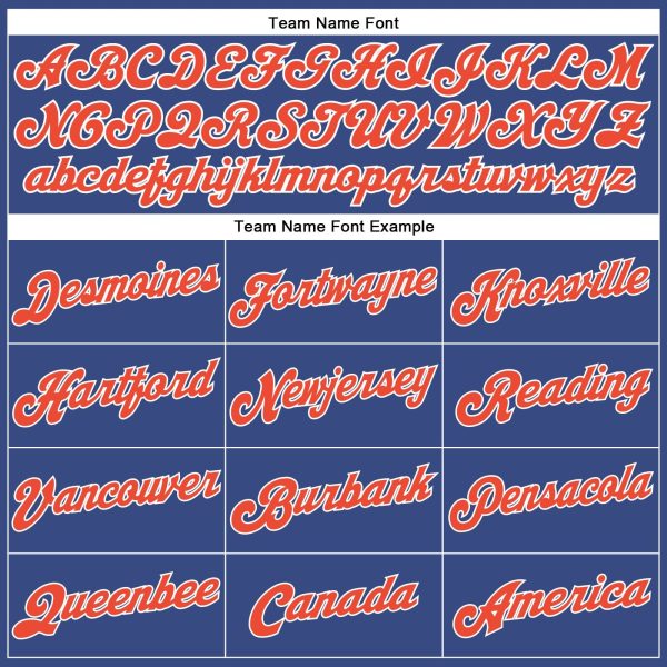 Royal White Pinstripe Orange-White Authentic Personalized Basketball Jersey - Image 3
