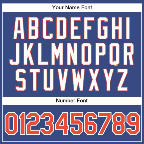 Royal White Pinstripe Orange-White Authentic Personalized Basketball Jersey - Image 4