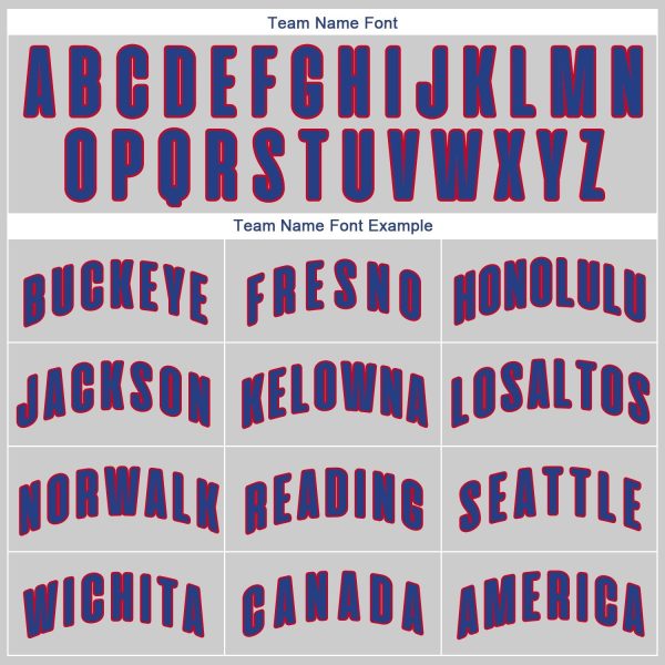Gray Royal-Red Authentic Throwback Personalized Basketball Jersey - Image 3