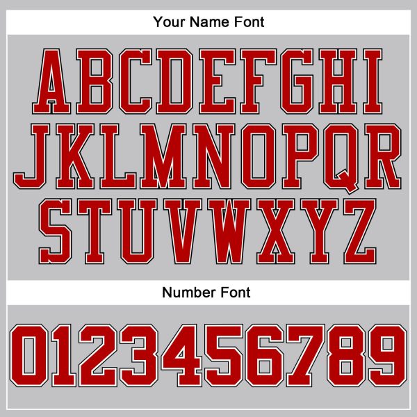 Gray Black Pinstripe Red-White Authentic Personalized Basketball Jersey - Image 4