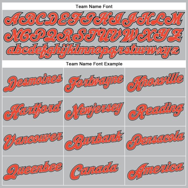 Gray Black Pinstripe Orange-Black Authentic Personalized Basketball Jersey - Image 3