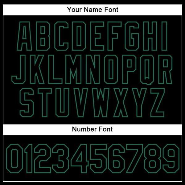 White Black-Kelly Green Authentic Split Fashion Personalized Basketball Jersey - Image 4