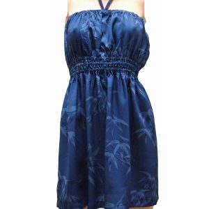 Bamboo Navy Tube Dress for Beach and Casual Wear