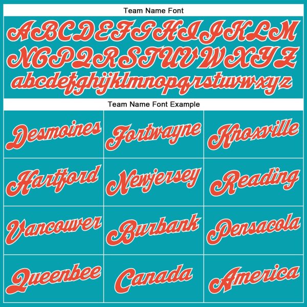 Teal White Pinstripe Orange-White Authentic Personalized Basketball Jersey - Image 3