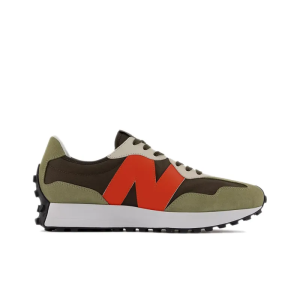 New Balance 327 True Olive Vibrant Orange Ms327be - Drop