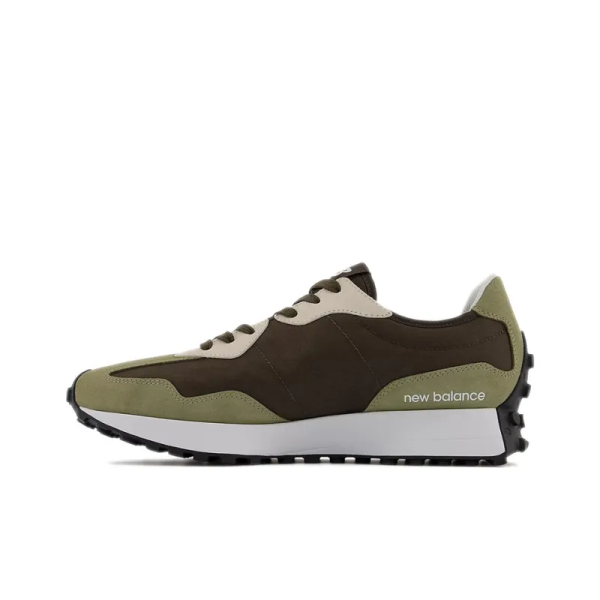 New Balance 327 True Olive Vibrant Orange Ms327be - Drop - Image 3