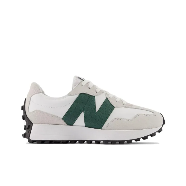 New Balance 327 White Nightwatch Green WS327DC - Iconic