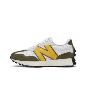 New Balance 327 White Yellow Olive MS327PO - For Men