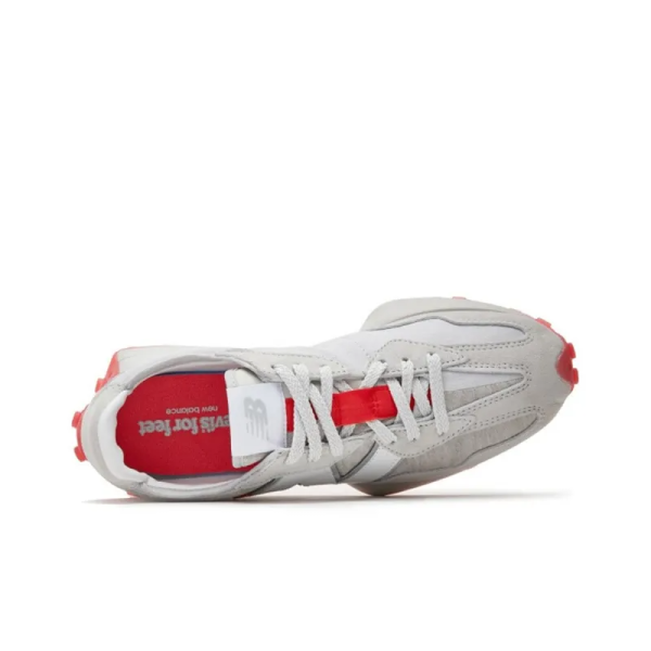 Levis X New Balance Nb 327 Running Shoes Unisex Low-top Gray Red Ms327lvc - Drop - Image 4