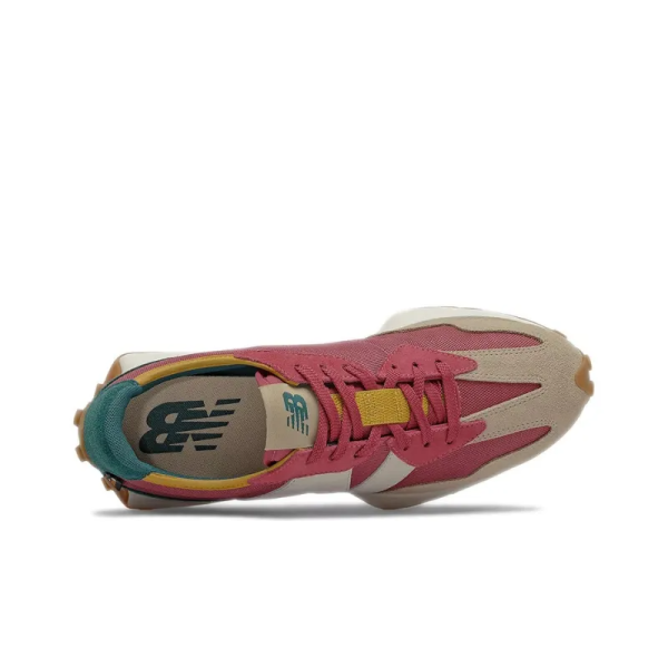 New Balance 327 Bordeaux Tan Teal MS327WT1 - Style - Image 4