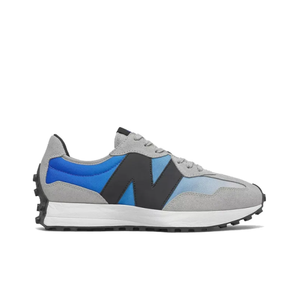 New Balance 327 Light Aluminum Cobalt Blue MS327SD - Style - Image 3
