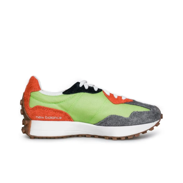 New Balance 327 Lime Green Red Grey MS327SFA - Iconic - Image 2