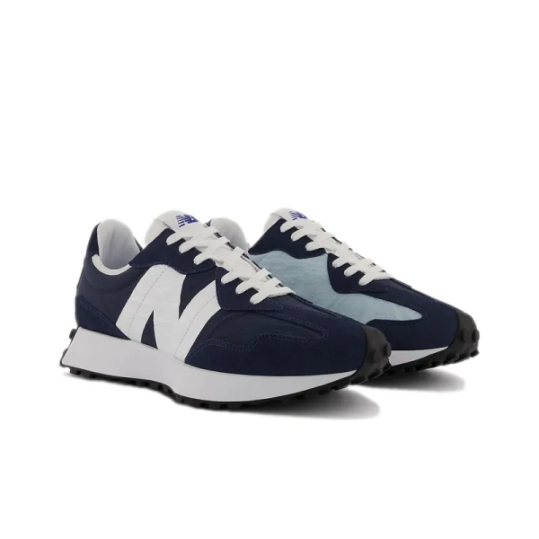 New Balance 327 Natural Indigo Blue White Ms327lj1 - Drop - Image 3