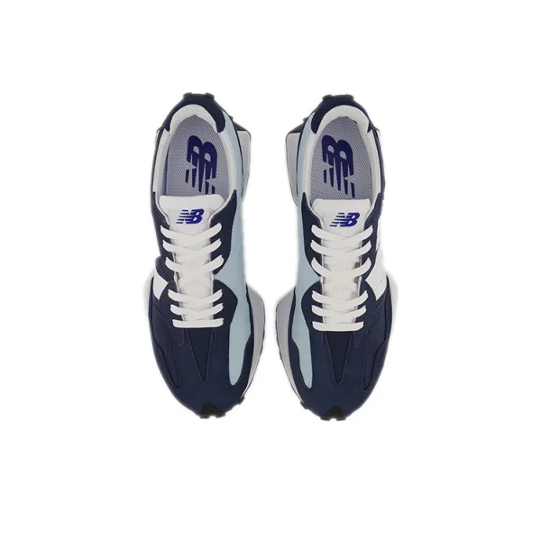 New Balance 327 Natural Indigo Blue White Ms327lj1 - Drop - Image 4