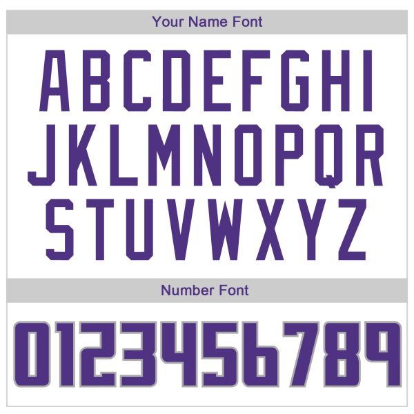 White Purple-Gray Authentic Throwback Personalized Basketball Jersey - Image 4